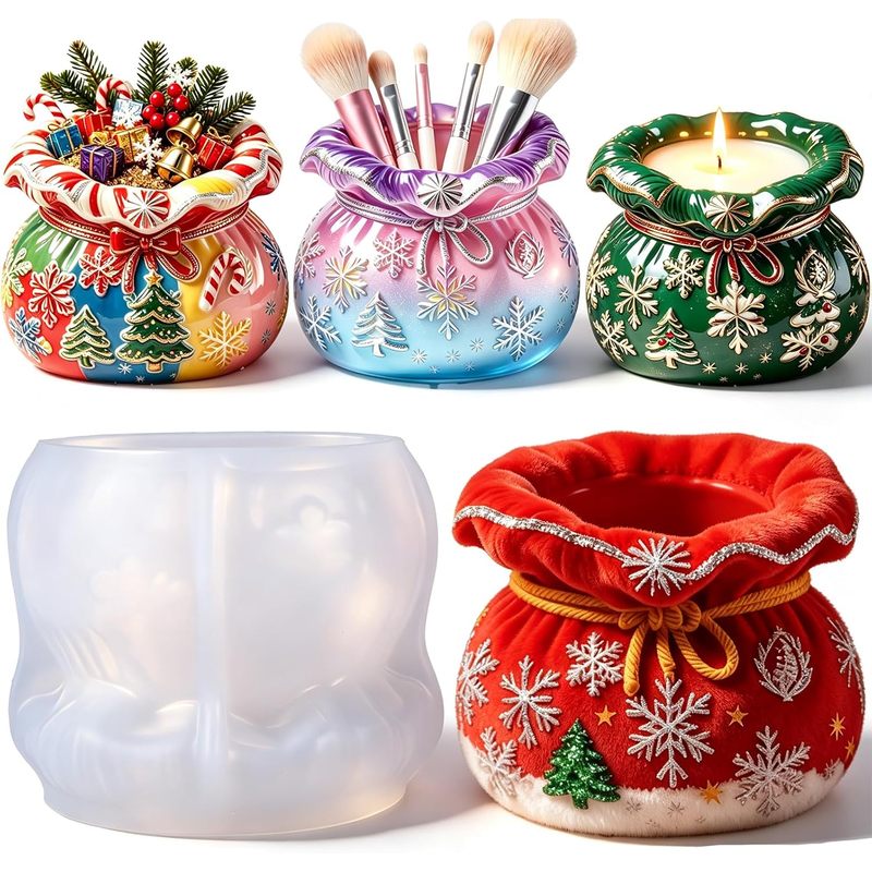 1Christmas-themed epoxy resin  - огляд і ціна Silicone Epoxy Resin Molds Set