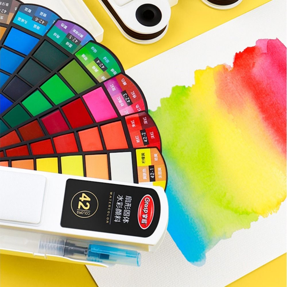 Folding Watercolor Paint Set w - огляд і ціна Watercolor Paint Set Solid Pigment