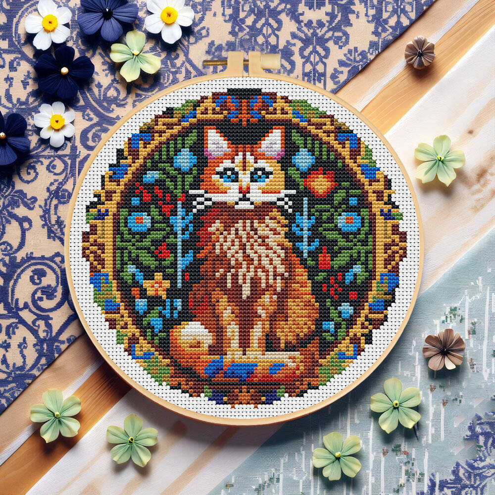 DIY Cross Stitch Cat Animal 11 - огляд і ціна Cotton Embroidery Thread Skeins