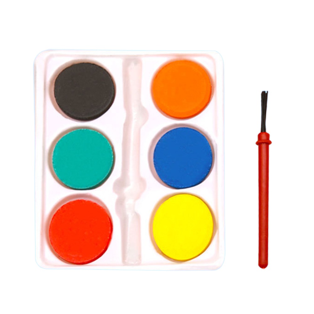 Portable with Painting Brush W - огляд і ціна Watercolor Paint Set Solid Pigment