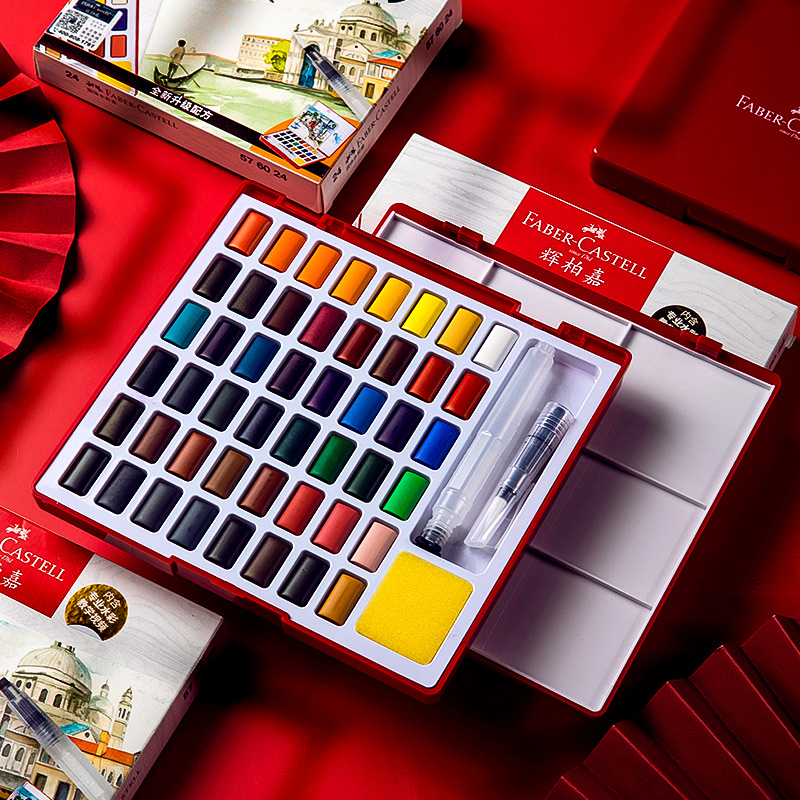 24/36/48 Colors Solid Watercol - огляд і ціна Watercolor Paint Set Solid Pigment