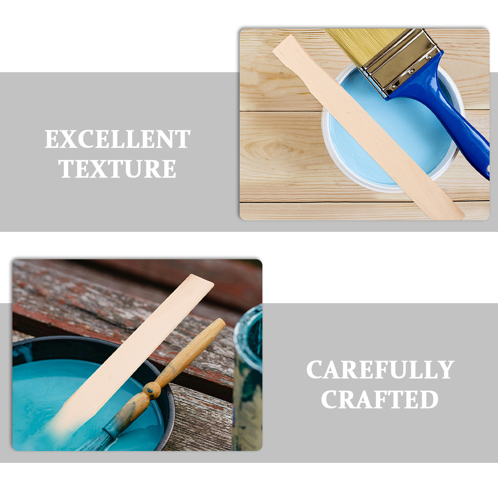 50Pcs Wooden Paint Stir Sticks - огляд і ціна Craft Tools
