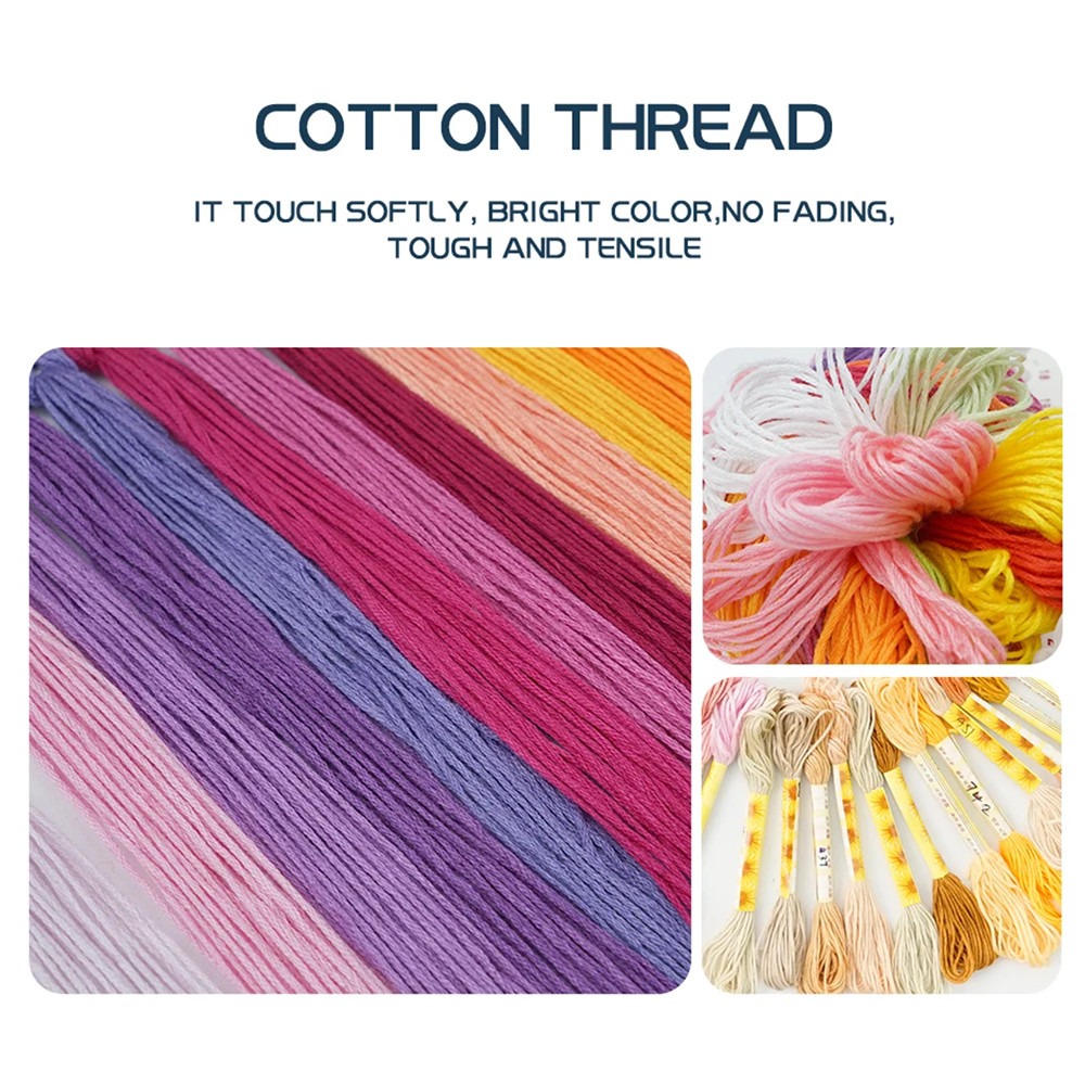 News Pre-Printed Cross Stitch  - огляд і ціна Cotton Embroidery Thread Skeins